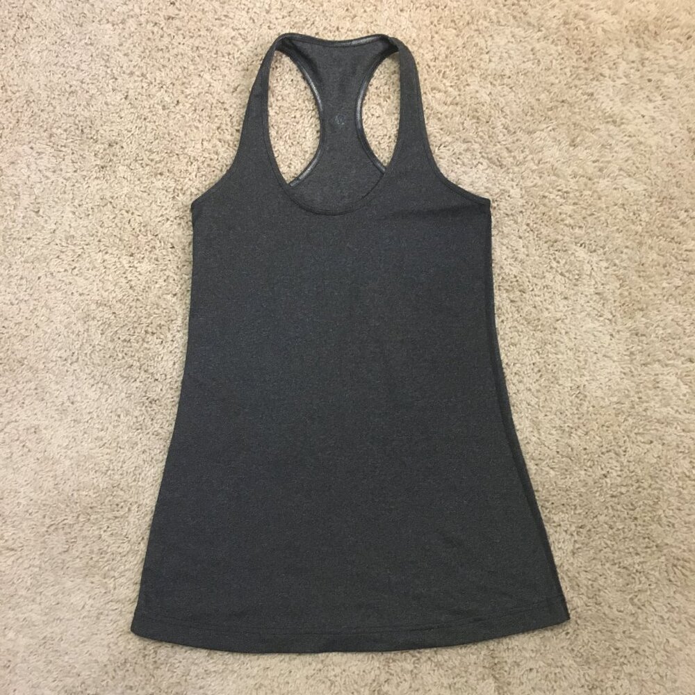 Lululemon Heathered Grey Racerback Tank Top - Picture 12 of 15